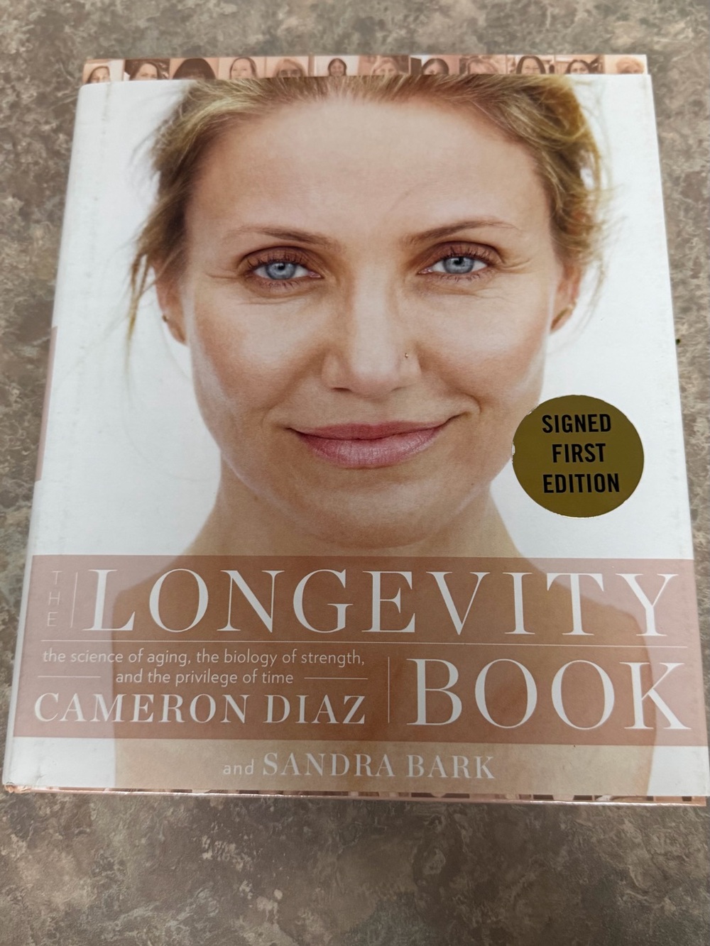 The Longevity Book - SIGNED hardback by Cameron Diaz and Sandra Bark